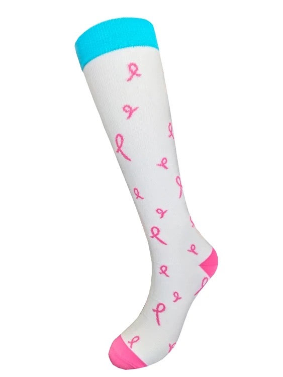 Pink Ribbons - Compression Socks